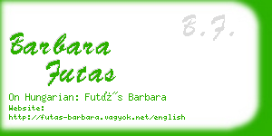 barbara futas business card